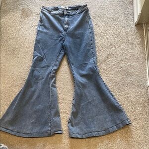 Free People Blue Flare Jeans
